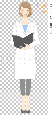 通院 健康診断 診察 相談に乗る女性のイラスト 白衣 働く 通院 健康診断 診察 相談に乗る女性のイラスト 白衣 働く 63284753