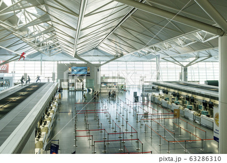 中部国際空港　セントレア空港　エアポート　ターミナル　イメージ素材 63286310