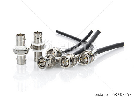 Radio Connector isolated on white background Radio Connector isolated on white background 63287257