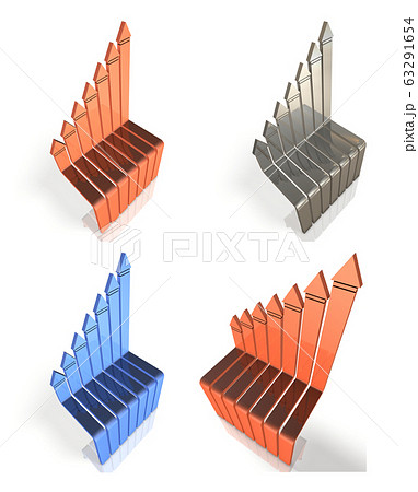 上昇を表すアブストラクト 63291654