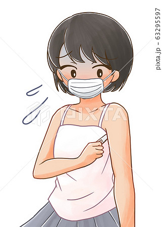 体温測定をする人のイラスト5 63295597