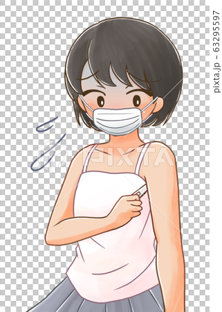 体温測定をする人のイラスト5 63295597