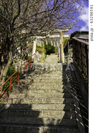 牛窓　牛窓天神社　参道　岡山県瀬戸内市 63296591