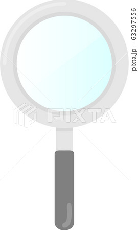 虫眼鏡イラストのイラスト素材