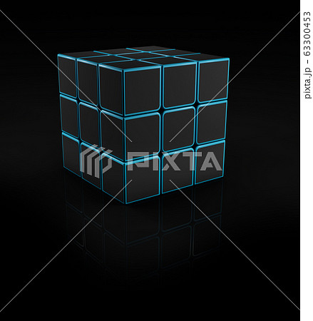 3d Rendering Of Rubik Cube Can Use For のイラスト素材