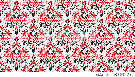 Rectangular seamless Bandana Print vector design for rug, carpet, tapis, shawl, towel, textile, yoga mat. Neck scarf or kerchief pattern design. Traditional ornamental ethnic pattern with paisley. Rectangular seamless Bandana Print vector design for rug, carpet, tapis, shawl, towel, textile, yoga mat. Neck scarf or kerchief pattern design. Traditional ornamental ethnic pattern with paisley. 63301225
