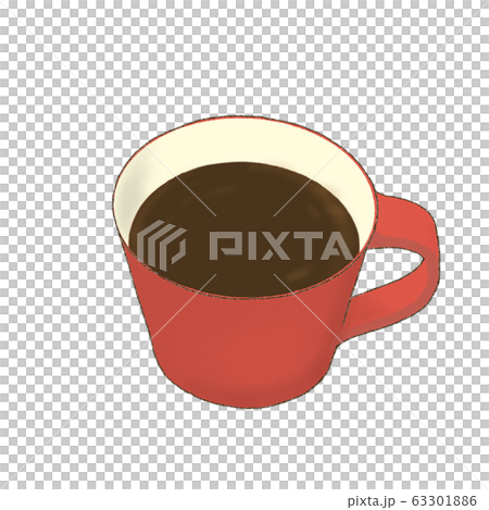 Coffee in a red coffee cup 63301886
