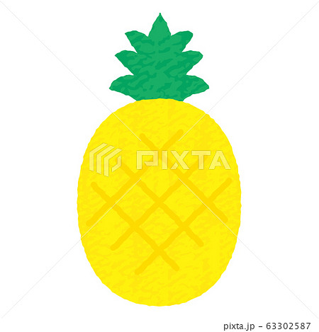 Cute Pineapple In Hand Drawn Style Stock Illustration