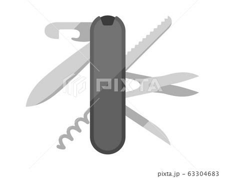 多機能ナイフのイラストのイラスト素材 多機能ナイフのイラストのイラスト素材