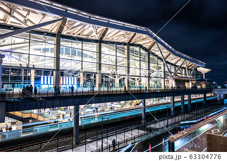 高輪ゲートウェイ駅　夜景 63304776