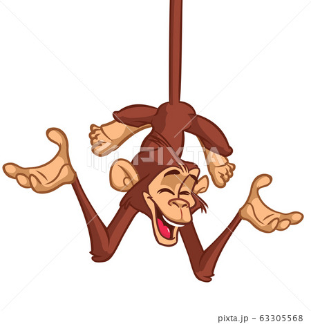 Cartoon Monkey Chimpanzee Vector Illustration 63305568