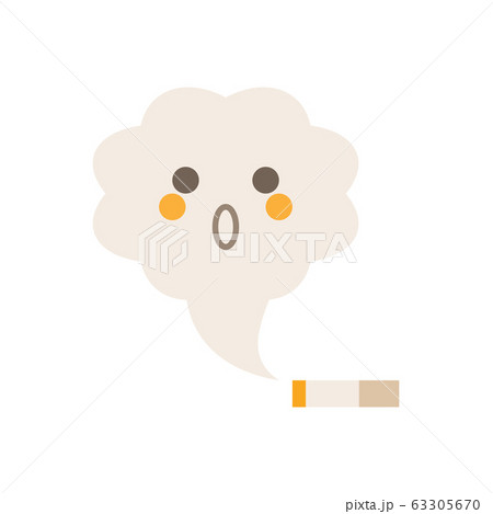 タバコの煙驚くのイラスト素材