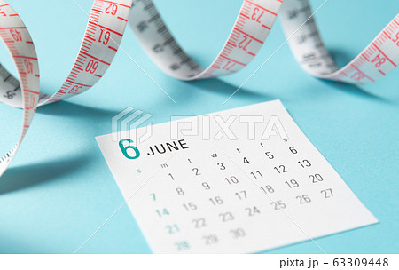 6月　カレンダー　メジャー 63309448
