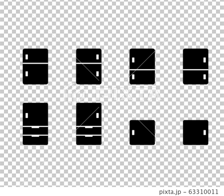 冷蔵庫のアイコン／シンプル／イラスト／ベクター 63310011