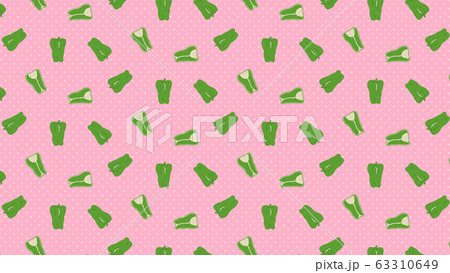ピーマンのポップな背景ベース ピンクのイラスト素材