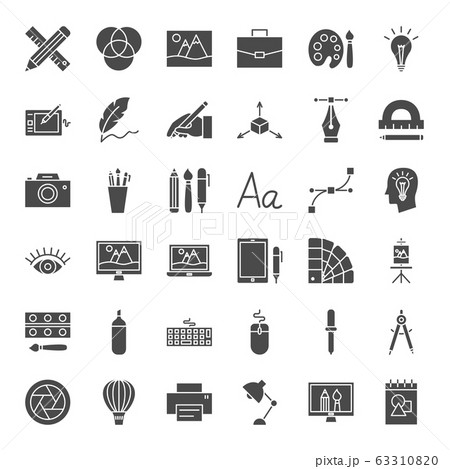 Designer Solid Web Icons Designer Solid Web Icons 63310820