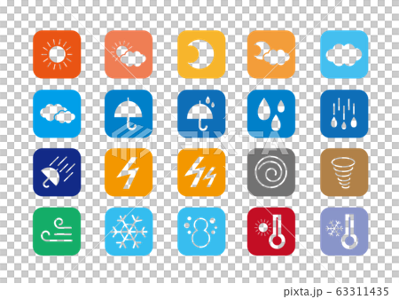 天気 アイコン イラスト ベクター eps 素材 63311435