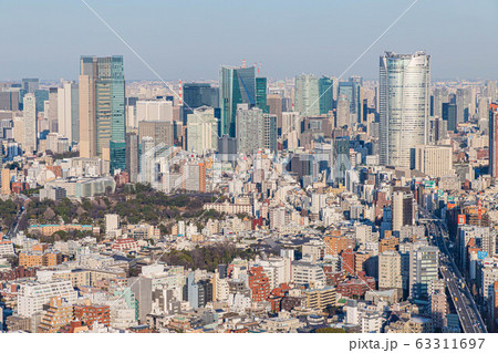 〈東京都渋谷区〉渋谷スカイから東京の景色 六本木方面 〈東京都渋谷区〉渋谷スカイから東京の景色 六本木方面 63311697