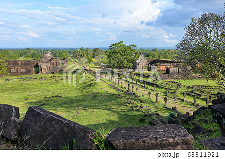 Vat Phou (Wat Phu) temple The ruined Khmer temple 63311921