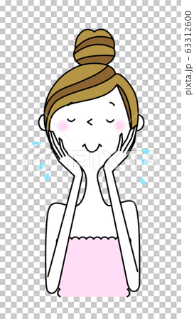 若い女性　美容　スキンケア 63312600