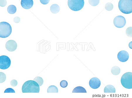 しずくのフレームのイラスト素材