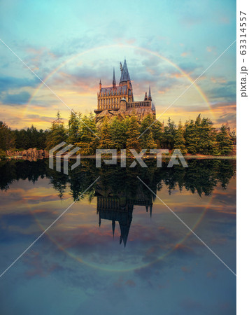 Hogwarts castle at Universal Studio Japan with 63314557