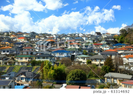 住宅地 郊外 丘 日野市 住宅地 郊外 丘 日野市 63314692