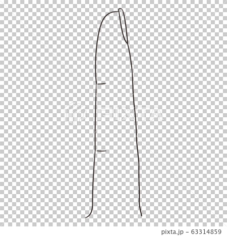 【人体イラストシリーズ】指(横) 63314859