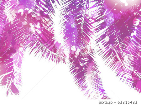 ヤシの木 リゾート地 夏 背景イラストのイラスト素材