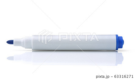 Side view of open blank marker Side view of open blank marker 63316271