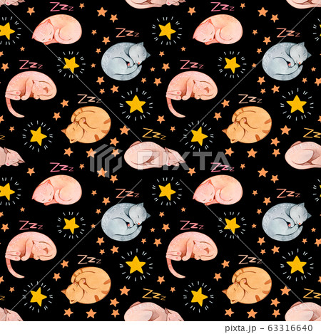 Watercolor hand painted seamless pattern, texture, background, backdrop  63316640