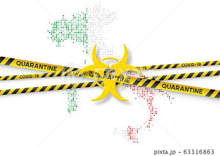 Italy Coronavirus quarantine concept. 63316863