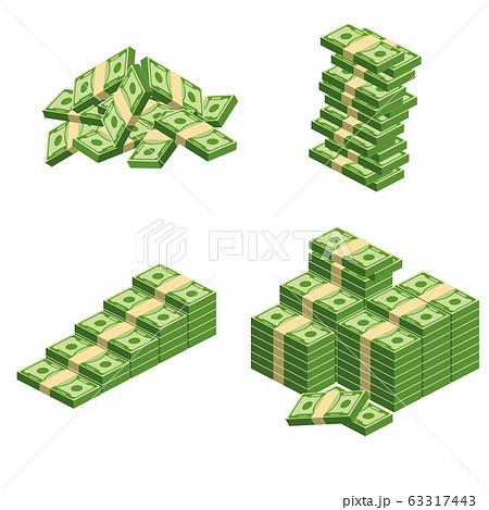 Huge packs of paper money. Bundle with cash bills. Huge packs of paper money. Bundle with cash bills. 63317443