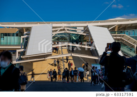 日本の東京都市景観 14日に開業したJR山手線の新駅「高輪ゲートウェイ駅」などを望む=3月15日 日本の東京都市景観 14日に開業したJR山手線の新駅「高輪ゲートウェイ駅」などを望む=3月15日 63317591
