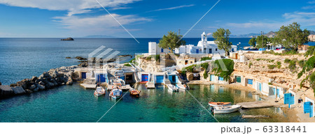 Mandrakia village in Milos island, Greece Mandrakia village in Milos island, Greece 63318441