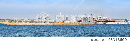 Panorama of the port of Aarhus in Denmark Panorama of the port of Aarhus in Denmark 63318660