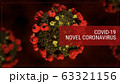 Coronavirus 2019-nCoV Wuhan. SARS-CoV-2 known as 2019-nCoV, COVID-19. Realistic medical illustration 3d render 63321156