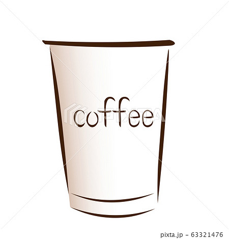 紙コップのコーヒーのイラスト素材