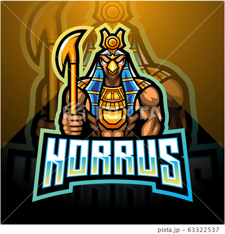 Horus esport mascot logo design 63322537