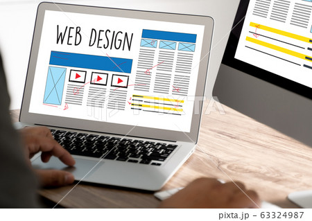 Web Design Website Homepage man work Web Design 63324987