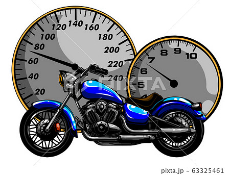 Vector Illustration Flaming Bike Chopper Ride のイラスト素材 Vector Illustration Flaming Bike Chopper Ride のイラスト素材