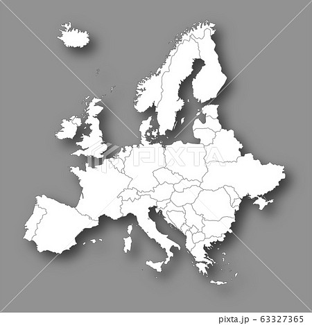ヨーロッパ 地図 国 アイコンのイラスト素材