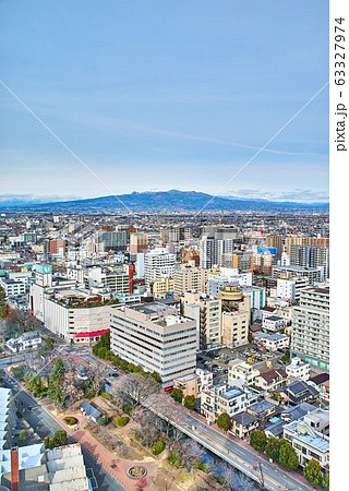 高崎駅周辺の住宅街 群馬県高崎市 の写真素材