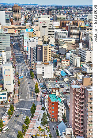 高崎駅周辺の住宅街 群馬県高崎市 の写真素材