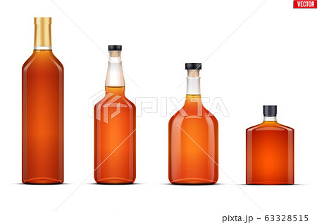Whiskey bottle set mockup 63328515