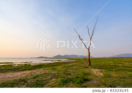 Landscape sunset at Bang phra reservoir ,sriracha 63329145