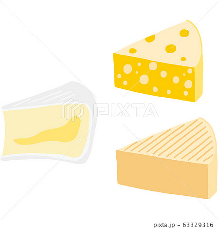 チーズのセットのイラスト素材