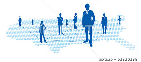 USA map Social Networking Service Vector USA map Social Networking Service Vector 63330338