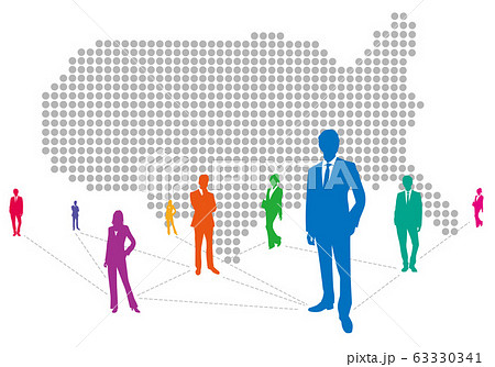 USA map Social Networking Service Vector USA map Social Networking Service Vector 63330341