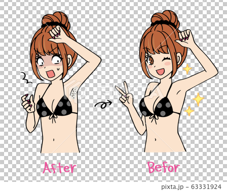 Hair removal before and after 63331924